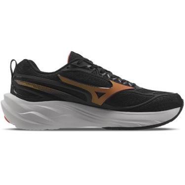 Imagem de Tênis Mizuno Space 5 - Masculino - Preto-Laranja, 40