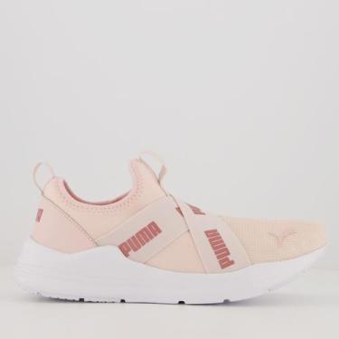 Imagem de Tênis Puma Wired Run Slip On BDP Feminino Rosa Claro, 34