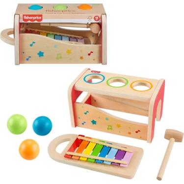 Imagem de Fisher-Price Brinquedo para Bebês Mesa de Atividades Surpresa de Madeira para crianças a partir de 18 meses