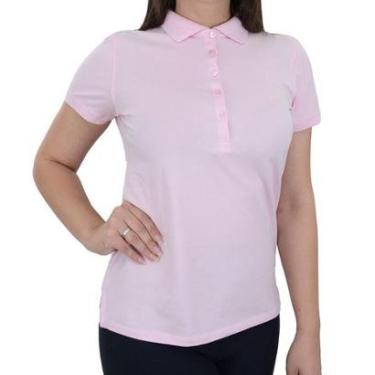 Imagem de Camisa Polo Feminina Dudalina MC Pima Peruana Rosa - 0875233-Feminino