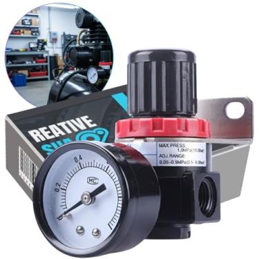 Imagem de Filtro Regulador Ar Compressor 1/4″ com Manômetro – BJB Equipamentos – Compacto, até 150 PSI, Alta Durabilidade- Compativel com Compressores, Sistema Pneumaticos e Pistola de Pintura