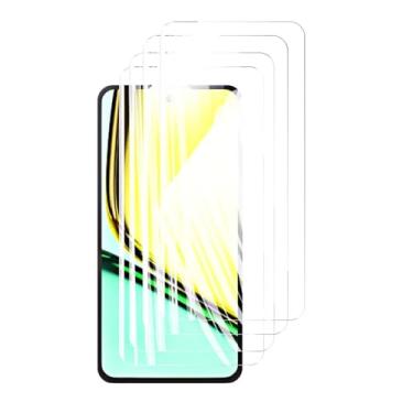 Imagem de Protetor de tela 4 peças para Realme C67 4G, proteção de vidro temperado cristal 9H HD, capa de alumínio antirriscos de alta qualidade, compatível com 6,72" (HD)