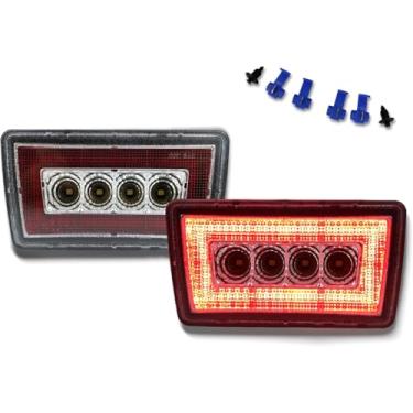 Imagem de BINQIGOO Suporte de montagem completo LED refletor de para-choque traseiro de neblina traseira terceira luz de freio compatível com Subaru Impreza WRX/STI, Crosstrek, função como cauda / lâmpada de