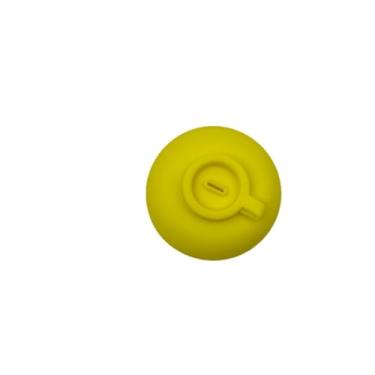Imagem de 1 conjunto de suporte de silicone – suporte de picolé de verão à prova de vazamento com protetor de gotejamento e transporte de lanche – seguro para lava-louças, amarelo
