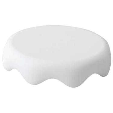 Imagem de Tampa de chá e café caneca de café tampa selada reutilizável espessa à prova de vazamento selo de silicone ventosa tampa tampa tampa de copo de vidro tampa de caneca (8 cm, branco)