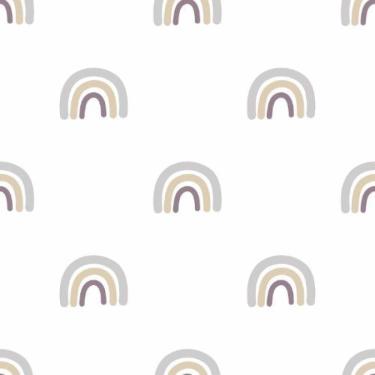 Imagem de Papel de Parede MiniMe Infantil Cinza 17129