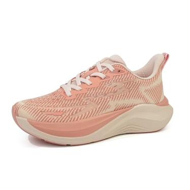 Imagem de Hawkwell Tênis feminino Cloud Zero Active para amamentação almofadado, respirável, tênis, caminhada, academia, trabalho médico, Rosa, laranja, 38