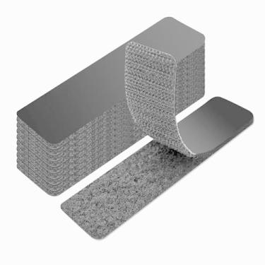 Imagem de 16 conjuntos de fitas adesivas adesivas de gancho e laço, tiras adesivas traseiras resistentes de 2,5 x 10 cm