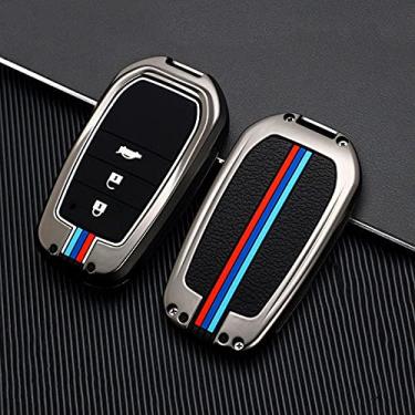 Imagem de WSWJDW Car Key Case Cover Keychain Key Bag, Fit For Toyota Chr Rav4 Auris Avensis Prius Aygo Camry Corolla Land Cruiser 200 Prado Crown,3