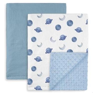 Imagem de Cobertor GLLQUEN BABY Muslin Algodão, pacote com 2 unidades, 76x102 cm