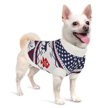 Imagem de Marnonsis Suéter de Natal 2025 para cães médios, meninas, meninos, roupas quentes para cachorros, suéter pulôver de gola rolê ultramacio para homens, feminino pequeno e grande