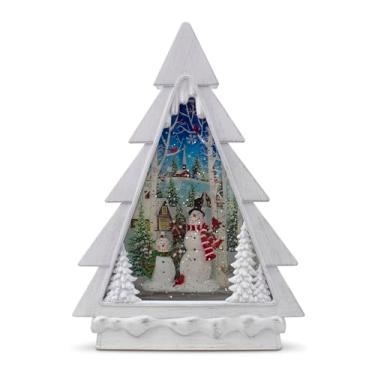 Imagem de Lanterna de Mesa Arvore de Natal Musical Importada Resina 28cm