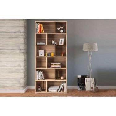 Imagem de Estante Livreiro de Escritório Xangai Castanho - Politorno, Castanho