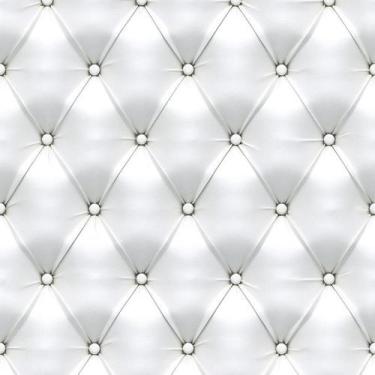 Imagem de Kit 7 Rolos Papel De Parede Adesivo Couro Branco 3,0M - Gh Papel De Pa