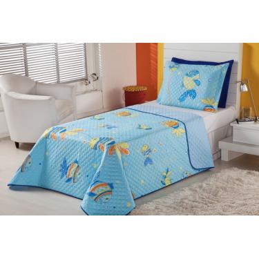 Imagem de Kit Cobre Leito Dupla Face Infantil  2 Pecas - Oceano