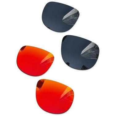 Imagem de Combine8 Lentes de reposição para óculos de sol RayBan RB4147 60 mm, Preto + vermelho fogo, 60 Millimeters