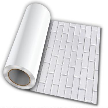 Imagem de Adesivo Autocolante Tijolo Branco 50Cmx50Cm Modelo 6