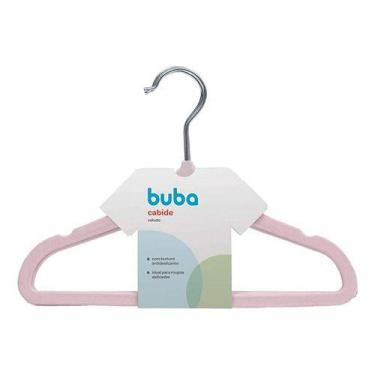 Imagem de Cabide Veludo Infantil 5 Unidades Rosa 10639 Buba