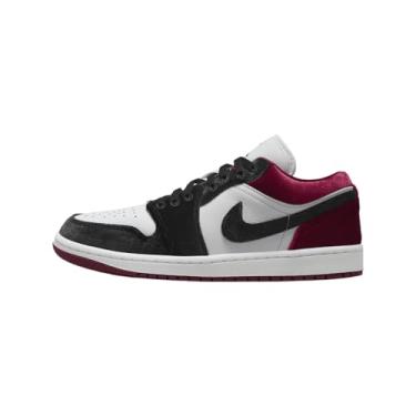 Imagem de Tênis feminino Air Jordan 1 Low SE (FZ3242-001, preto/branco/vermelho/preto), preto/branco/vermelho de equipe/preto, 8.5