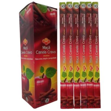 Imagem de Incenso Sac Maçã, Canela e Cravo - Prosperidade 6 Caixas
