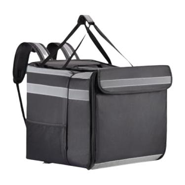 Imagem de Llazsybz Mochila de Pizza Expansível com Zíper Suave Mochila Portátil para Entrega de Alimentos