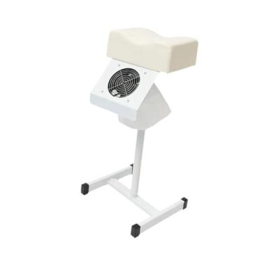 Imagem de Ysyqkn Cadeira de pedicure, pufe, auxílio com aspirador de pó, pufe de manicure, apoio para os pés para trabalho de escritório, manicure, massagem domiciliar, Branco