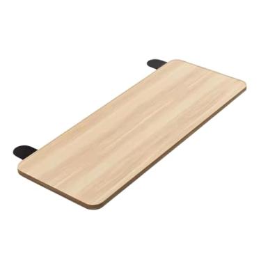 Imagem de BaotyJie Placa de extensão de mesa, alongamento de teclado, sem braçadeira de broca, bandeja extensora de mesa, suporte de cotovelo e braço para escritório, 52cmx24cm