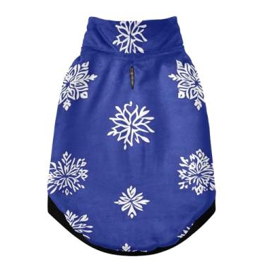 Imagem de SEHANY Casaco de Natal Flocos de Neve para Cães Pequenos, Super Quente À Prova de Vento, Jaqueta de Inverno Macia e Confortável para Clima de Neve Fria com Orifício de Coleira para Animais de