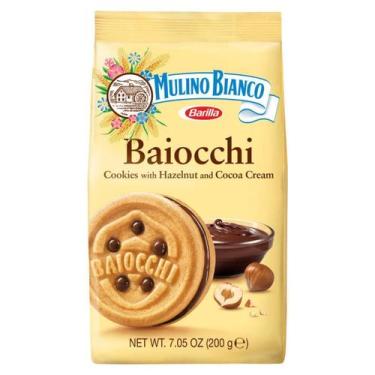 Imagem de Biscoito Baiocchi com Creme de Avelã e Cacau Mulino Bianco 200g