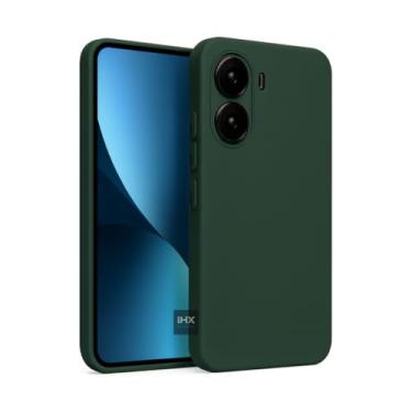 Imagem de Capa Capinha Case Compatível Xiaomi Poco X7 PRO Silicone Aveludada Anti Impacto Reforçada Emborrachado Com Proteção De Câmera Premium (VERDE ESCURO)