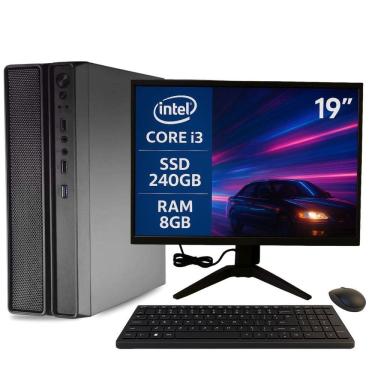 Imagem de Computador Pc Slim Completo Multipc I3 8Gb Ssd 240Gb Win11