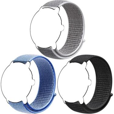 Imagem de Harikiri Pulseiras de nylon de 18 mm compatíveis com Garmin Venu 3S/Venu 2S/Vivoactive 4S/Vicomove 3S/Active S/Forerunner 265S/255S/255S Music, Fossil geração 6 42 mm/5E 42 mm/feminina Gen 4 esportiva