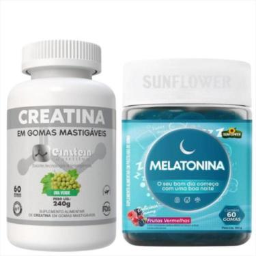 Imagem de Melatonina Sunflower c/ 60 Gomas e Creatina em Gomas Uva