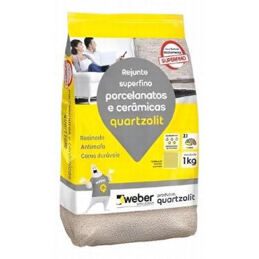 Imagem de Rejunte Quartzolit Porcelanatos e Cerâmicas 1kg - Cinza Platina