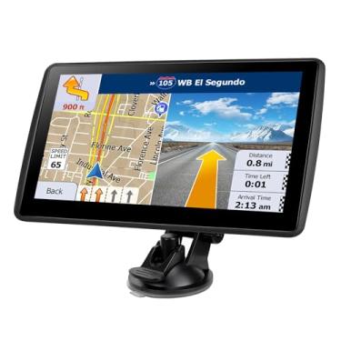 Imagem de Navegador GPS de 17,8 cm para carro, caminhão, RV, GPS de mapa mais recente de 2025 para carro com atualizações vitalícias gratuitas