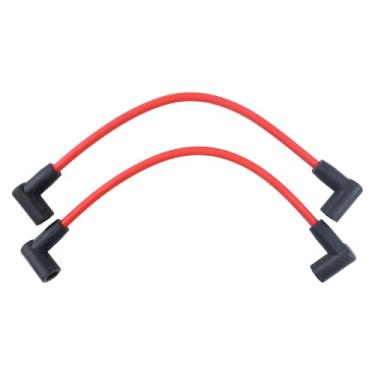 Imagem de DVPARTS Fio de bobina de ignição de vela de ignição de 9 polegadas 18-5231 582365 582134 582135 compatível com motores de popa OMC Johnson Evinrude V4-V6 10-235 HP