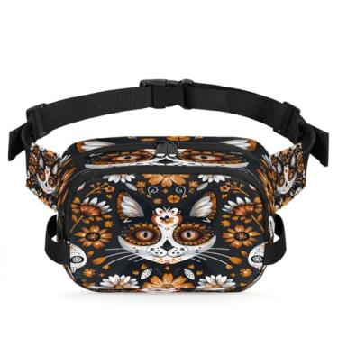 Imagem de Pochete de animais flamingo floresta para mulheres e homens com alça ajustável bolsa de cinto bolsa transversal bolsa de peito bolsa tiracolo bolsa tiracolo bolsa tiracolo, Cor 10