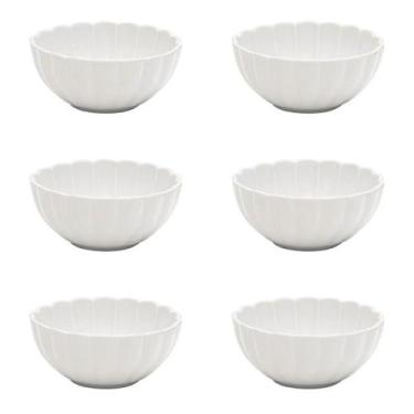 Imagem de Conjunto 6 tigelas sobremesa porcelana oxford camelia 12cm