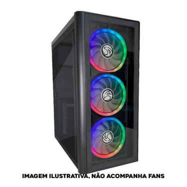 Imagem de Gabinete Gamer Brazil Pc C2-2901 Lateral Acrilico Preto