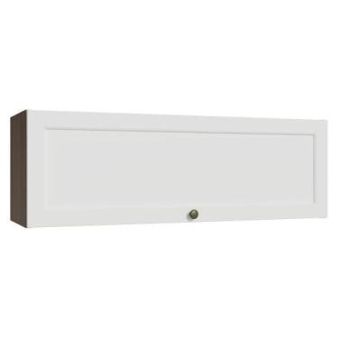 Imagem de Armário Aéreo 100 cm 1 Porta Basculante Vik Madesa R, Rustic/Branco