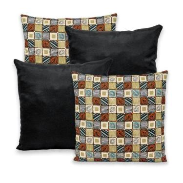 Imagem de Kit 4 Capas de Almofada c/ Zíper 40x40cm Gorgurinho - Rafaloro Enxovai