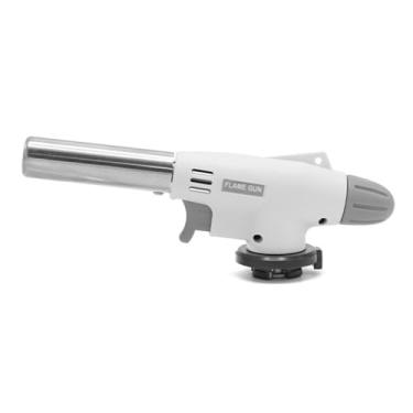 Imagem de Maçarico Culinário Portátil Profissional Gourmet com Chama Regulável até 1300 °C, Acendimento Automático, Revestimento Interno em Cerâmica e Uso Ideal para Cozinha, Bares e Restaurantes