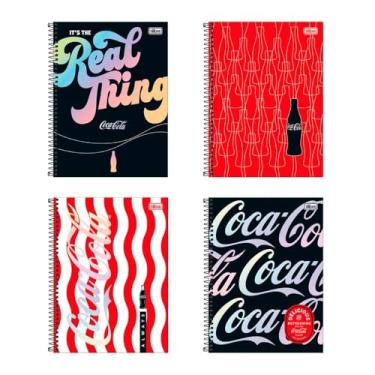 Imagem de Caderno Tilibra Connect Coca-Cola 80fls capa dura TILIBRA