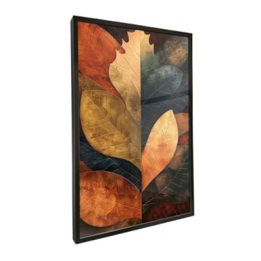 Imagem de Cartazes Pôsteres e Impressões Quadro Decorativo com Moldura Sala Quarto Pintura Natureza As Folhas de Outono Quadros e Obras de Arte(Preto 50x70 Com Vidro)