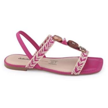 Imagem de Sandália feminina Dakota Y6791 rasteirinha Pedraria Colorida-Feminino