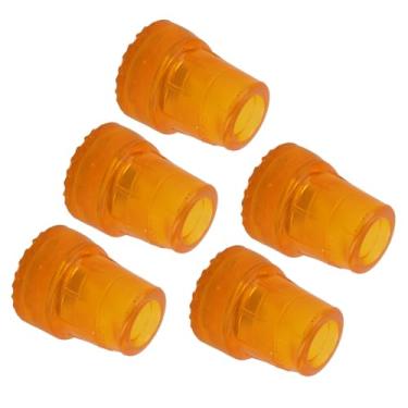Imagem de Cryfokt Conjunto de Pontas de Cana de Borracha Resistente à Derrapagem, Ponta de Muleta, Reduz a Fadiga para Substituição de Cana de Caminhada, Adequado para Todas As Bengalas Padrão, 5 Peças