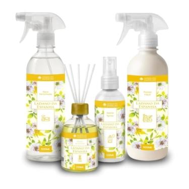 Imagem de Kit Ládano da Espanha com Água Perfumada, Difusor de Aromas, Home Spray e Passa Fácil, 4 Produtos Aromáticos para Casa