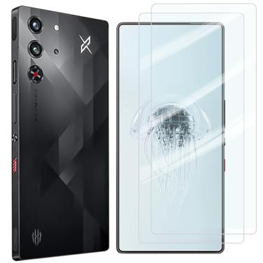 Imagem de Guizzcg Pacote com 2 protetores de tela para Samsung Galaxy S26 Plus, 2 protetores de tela de vidro temperado, compatível com capas, resistente a arranhões, transparente, preto transparente