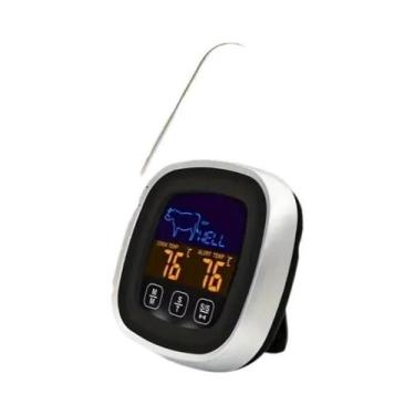 Imagem de Termômetro De Carne Com Dupla Sonda E Tela Sensível Ao Toque, 8 Modos 