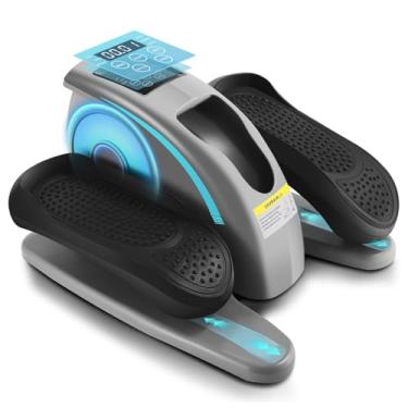 Imagem de ANCHEER Ciclo de Mesa para Secretária, Exercitador de Mini Pedal para Uso Interior, Máquina Elíptica de Bicicleta sob Mesa com Monitor Integrado (Azul)